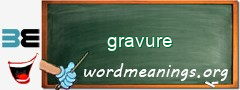 WordMeaning blackboard for gravure